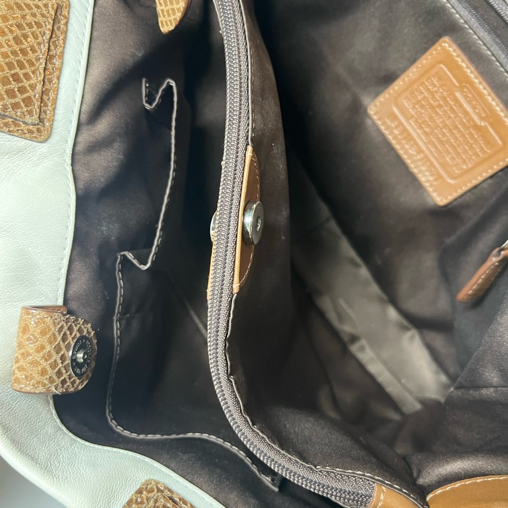 Coach Penelope White Leather Satchel F16531 - Picture 10 of 14